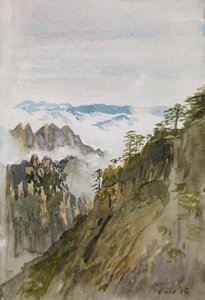 Gelbe Bergkiefern, Huangshan, 2015