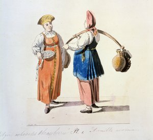 Serie über die Moskauer Händler: Milchfrau von Christian Gottfried Geissler