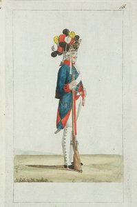 Grenadier des Preobraschenski-Regiments, 1793 von Christian Gottfried Heinrich Geissler