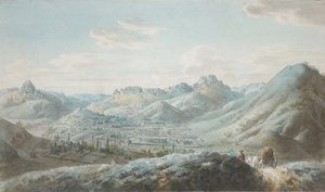 Blick auf das Taraktash-Gebirge im Krimgebirge, 1810er Jahre von Christian Gottfried Heinrich Geissler