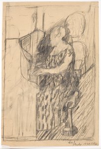 Frau am Klavier von Christian Kongstad Petersen