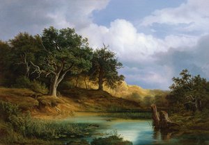 Eichen am Wasser von Christian Morgenstern