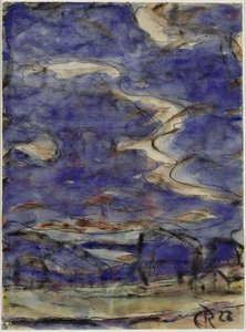 Landschaft mit Wolken von Christian Rohlfs
