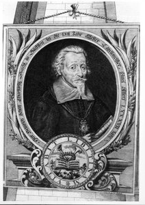 Porträt von Heinrich Schütz (1585-1672) von Christian Romstedt or Romstet