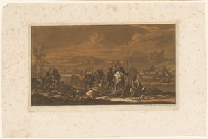 Verwundete auf dem Schlachtfeld (Reiter, Pferde und Schlachten)