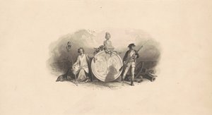 Entwurf für ein Emblem des Staates South Carolina von Christian Schussele