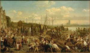 Verlegung eines Telegraphenkabels 1878