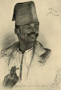 Abdul, Kellner im Aswan Hotel, Ägypten, 1898