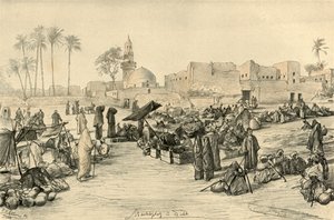 Marktplatz, Asyut, Ägypten, 1898