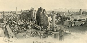 Ruinen der Tempel von Karnak, Ägypten, 1898