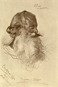 Singhalesischer Wäscher, Kandy, Ceylon, 1898