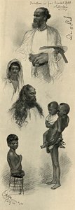 Studien von Menschen, Ceylon, 1898 von Christian Wilhelm Allers