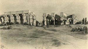 Tempelruinen, Luxor, Ägypten, 1898 von Christian Wilhelm Allers