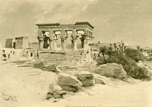 Der Tempel der Isis und Kiosk des Trajan auf der Insel Philae, Ägypten, 1898
