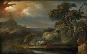 Stürmische Landschaft von Christian Wilhelm Ernst Dietrich