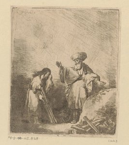 Abraham spricht zu Isaak vor dem Opfer