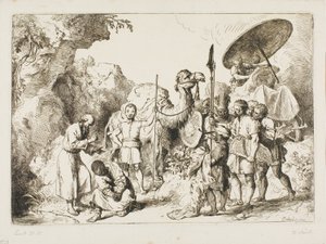 Taufe des Kammerherrn der Königin Candace von Äthiopien von Christian Wilhelm Ernst Dietrich