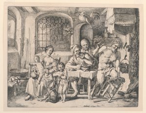 Satyr im Haus des Bauern von Christian Wilhelm Ernst Dietrich