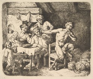 Der Satyr und der Bauer, 1764 von Christian Wilhelm Ernst Dietrich