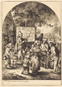 Die Sängerin auf dem Jahrmarkt von Christian Wilhelm Ernst Dietrich