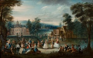 Vergnügen im Park von Christian Wilhelm Ernst Dietrich