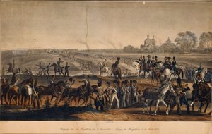 Die Überquerung des Dnepr am 14. August 1812, 1820er Jahre von Christian Wilhelm Faber du Faur von