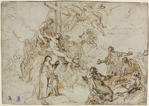 Die Kreuzabnahme (verso) von Christian Wink