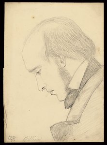 Porträt von William Michael Rossetti von Christina Georgina Rossetti