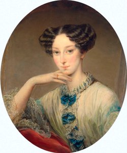 Porträt der Großherzogin Maria Alexandrowna 1824-1880, ca. 1850