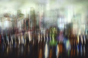 Verschwommene Stadtreflexionen von Christina Sillen