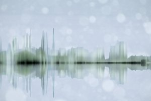 Träumerische Stadtreflexion von Christina Sillen