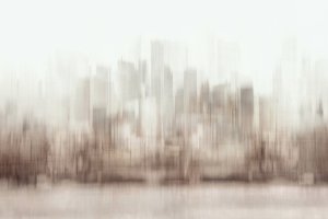 Träumerische Skyline-Unschärfe