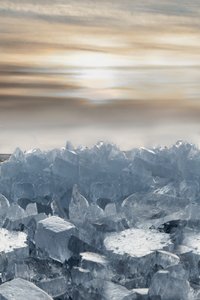 Goldener Himmel Eis von Christina Sillen