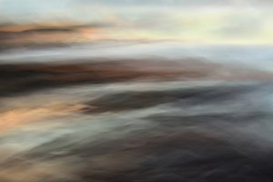 Gedämpfter abstrakter Fluss von Christina Sillen