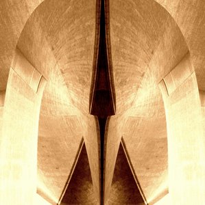 Sepia architektonische Symmetrie von Christina Sillen