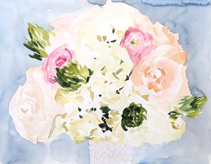 Rosa Blumenbouquet