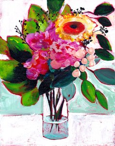 Lebhaftes Blumenbouquet von Christine Lindstrom