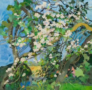 Apfelbaum mit Rose, 2015