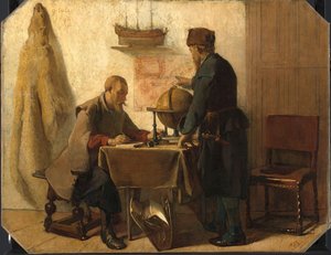 Heemskerck und Barents planen ihre zweite Expedition in den hohen Norden von Christoffel Bisschop