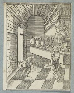 Daniel streut Asche auf den Tempelboden von Christoffel van Sichem (II)
