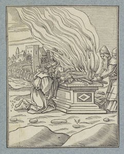 Heidnisches Opfer von König Achaz