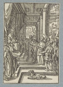 Stephanus vor dem Hohepriester von Christoffel van Sichem (II)