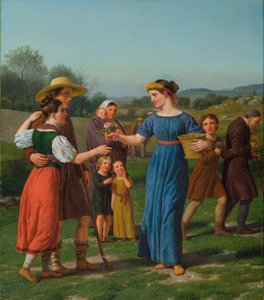 "Das Mädchen aus der Ferne" aus dem Gedicht von Schiller von Christoffer Wilhelm Eckersberg
