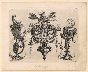 Tafel 28, aus Neüw Grotteßken Buch (Neues Groteskenbuch) von Christoph Jamnitzer