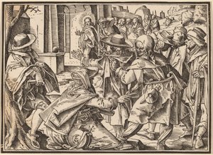 Christus erzählt seinen Jüngern vom Jüngsten Gericht