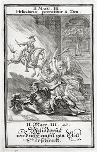 Gott erschreckt Heliodorus in einem Tempel, 2 Makkabäer (3:21-28), 1695