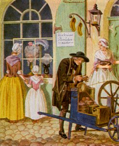 Scherenschleifer (Farblithografie)