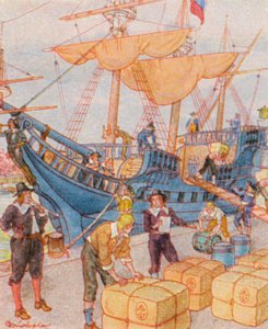 Hafen mit Tabakballen
