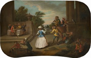 Singerie: Der Tanz, um 1739