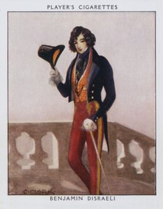 Benjamin Disraeli (Farblithografie) von Christopher (after) Clark